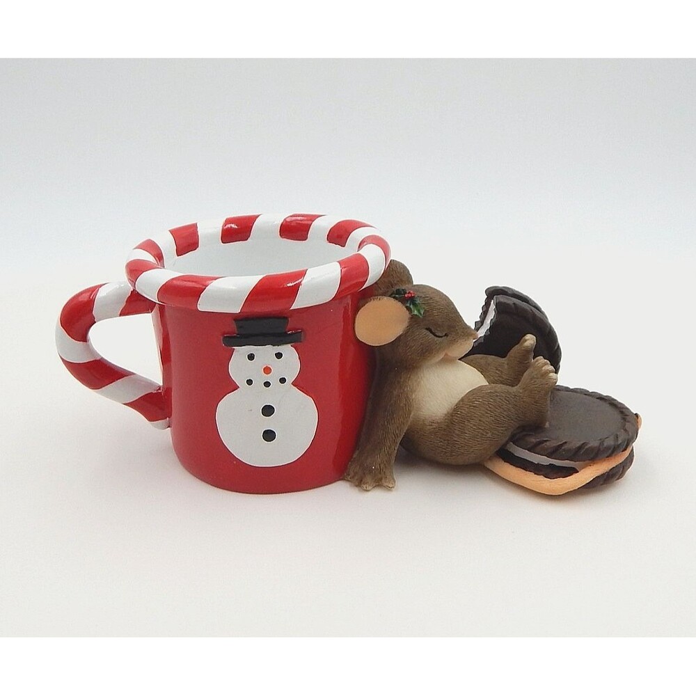 Charming Tails Waiting For Santa Mouse Figurine 87126 Fitz & Floyd Figure